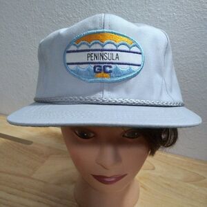 DS Vintage Peninsula Golf Course Patch Rope Strap Back Hat